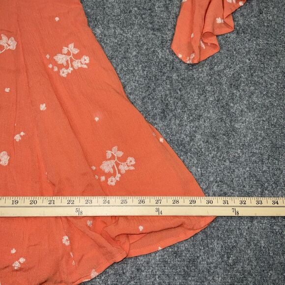 Free People Orange Floral Mini Dress - Picture 7 of 10